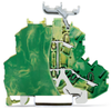 Double-deck terminal block - Ground terminal block - 2002-2237/099-000 - WAGO
