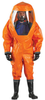 Ansell Microchem 6000 Orange Medium Reusable Chemical-Resistant Suit - 076490-18392 -- 076490-18392