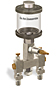 Clear View Multiple Feed Manual Lubricator, 5 oz Acrylic Reservoir, 2 Feeds, 1/4” OD Tube Outlets - B4463-005AB021W - Oil-Rite Corp.