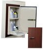 Wooden Laminate In Wall Medication Cabinet, Single Door.. - WL2784TRMPKG - Harloff Company, Inc. (The)
