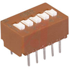 Switch, DIP, 5 PositionS, VERTICAL MOUNT - 70128461 - Allied Electronics, Inc.