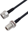 Rf Coax Cable, N Plug-N Bhd Jack, 2Ft; Connector To Connector L-Com - 84AH2506 - Newark, An Avnet Company
