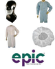 Epic White XL Polypropylene Cleanroom Coveralls - ISO Class 7 Rating - 210881-XL -- 210881-XL