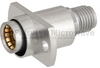 2 Hole Flange Slide-On BMA Jack to SMA Female (Jack) Adapter, Passivated Stainless Steel Body, High Temp, 1.25 VSWR -- FMAD1109 - Image