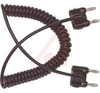 Double Banana, Coiled, MIC Cable - 70197601 - Allied Electronics, Inc.