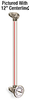 Nylon Liquid Level Gage with Dial Thermometer, 16” Centerline, 3/8