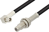 SMC Plug Right Angle to SMC Jack Bulkhead Cable 60 Inch Length Using RG174 Coax - PE34078-60 - Pasternack