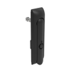 Swinghandle Latch, Medium Size - 125 mm , Without Padlock Hasp, Use with Linear Actuator, Bellcore 216 Key, Non-Sealed, Zinc Alloy, Powder Coated, Black - H3-50-142-050 - Southco