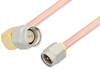 SMA Male to SMA Male Right Angle Cable 48 Inch Length Using RG402 Coax - PE3821-48 - Pasternack