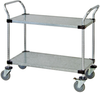Utility Cart, 2 Solid Shelves/galvanized; Height Quantum Storage - 42AC6314 - Newark, An Avnet Company