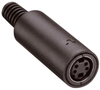 Miniature Socket, Straight Version, With Bend Protection And Solder Terminals 8 Pole Rohs Compliant Lumberg - 23AH4011 - Newark, An Avnet Company