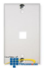 ICC 1- Port Flush Telephone Wall Plate - IC107FFW - TelephoneStuff.com