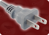 NEMA 1-15P GREY to IEC-60320-C7 GREY HOME // Power Cords // North American Power Cords // 2 Conductor Power Cords - 0034.088 - Quail Electronics