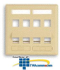 Sprint Modular Angled Faceplate - 8 Port/Double Gang - SP-KDAP8 - TelephoneStuff.com