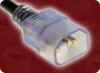 IEC-60320-C14 CLEAR to IEC-60320-C13 CLEAR HOME // Power Cords // IEC/Jumper Power Cords // Domestic -- 5950.079C - Image