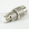 TNC Male (Plug) to FME Female (Jack) Adapter, Nickel Plated Brass Body -- SM6155 - Image