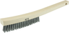 Plater's Brush, Steel Fill, 3 X 19 Rows, Curved Handle - 44116 - Weiler Abrasives