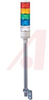 Indicator Light,50mm,24VAC/VDC,Direct Mount,Continuous Light,LED,Red,Yellow,Gree -- 70038842