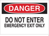 Admittance Sign - 40647 - Brady Corporation