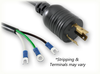LOCKING NEMA L6-20P to ROJ SPECIAL HOME // Power Cords // High Voltage Power Cords // Locking Blade Power Cords -- 1719.115S - Image