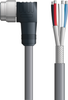 DN4110002S05 - LAPP UNITRONIC® DeviceNet Cordsets 15 & 18 AWG / 1 + 1 pair Bus - Gray PVC - 7/8 in Male 90 deg / Wire Leads connectors - 5m -- OLFDN4110002S05 - Image