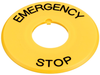 Nameplate, E-Stop Switch; For Use With Idec - 47AC8921 - Newark, An Avnet Company