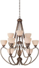 27012-BBZ Large Chandeliers-Glass Shade - 604964 - Capital Lighting, Inc.