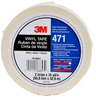 3M 471 White Marking Tape - 2 in Width x 36 yd Length - 5.2 mil Thick - 68853 - 051115-68853 - R. S. Hughes Company, Inc.