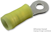 Terminal, Ring Tongue, #8, Crimp, Yellow; Stud Size - Metric Amp - Te Connectivity - 22C6528 - Newark, An Avnet Company