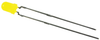 Led, Yellow, T-1 (3Mm), 3.5Mcd, 594Nm; Led Color Vishay - 58K2490 - Newark, An Avnet Company