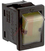 Switch, Rocker; SPST; 9 A @ 125 VAC/6 A@ 250 VAC; 120/250; On-None-Off; Amber - 70192002 - Allied Electronics, Inc.