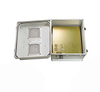 14x12x07 Fiberglass Reinf Polyester FRP Weatherproof Outdoor IP24 NEMA 3R Enclosure, 120 VAC MNT PLT Vented Lid Gray - TEF141207-10V - Transtector Systems, Inc.