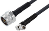 N Male to SMA Male Right Angle Cable 24 Inch Length Using LMR-240-UF Coax , LF Solder - PE3W03688LF-24 - Pasternack