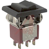 Switch, SMALL Rocker W/BEZEL, DPDT, ON-OFF-ON, 5A@120VAC OR 28VDC; 2A@250VAC - 70128163 - Allied Electronics, Inc.