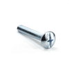#10-24 x 1" Phillips/ Slotted Combo Truss Head Machine Screw, Zinc -- MSCBTR01001024Z - Image