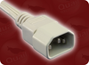 IEC-60320-C14 BEIGE to IEC-60320-C13 BEIGE HOME // Power Cords // IEC/Jumper Power Cords // Colored -- 5401.102 - Image