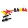 XB Tactical Insulation-Piercing Clamp to Stacking Shrouded Right Angle Banana Plug Test Lead - 636XB - E-Z-HOOK, a division of Tektest, Inc.