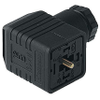GDMW High-Voltage Line DIN Standard Field Attachable Connector: Form A, 4-pin (3+1PE; PE across cable outlet), black housing, screw type, PG11; without circuitry, 400 V AC/DC, 16 A -- GDMW 3011 CF black