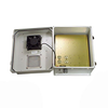 14x12x07 Fiberglass Reinf Polyester FRP Weatherproof Outdoor IP24 NEMA 3R Enclosure, 120 VAC MNT PLT, Thermostat Heat & 85F Turn on Fan Gray -- TEF141207-1HF-1