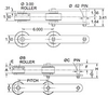 Part # 12744, 629R CHAIN - PLAIN - Image