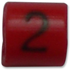 Cable Marker, 2, Red, Pk100; Marker Type Te Connectivity - 08WX1282 - Newark, An Avnet Company
