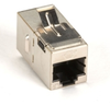 CAT5e Keystone Coupler, Straight-Pinned, Shielded, Silver, Single-Pack - FM593 - Visual Sound, Inc.