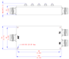 1710-1755 MHz / 2110-2155 MHz Cavity Duplexer / Diplexer -- AE1732-2132DB5429-2.2-5F - Image
