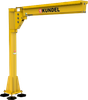 Low Headroom Floor Mount Jib Crane -- Free-standing 270º