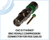 BNC Female Compression Connector for RG6 Cables - CVC 0174-BNCF - Visual Sound, Inc.