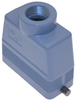 Standard, Rectangular Hood, size 77.27, 2 Pegs, Top PG21 cable entry - CAV-16L21 - Mencom Corporation