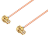 SMP Female Right Angle to SMP Female Right Angle Cable 36 Inch Length Using PE-047SR Coax - PE3W04802-36 - Pasternack