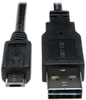 Universal Reversible USB 2.0 Cable (Reversible A to 5Pin Micro B M/M), 6-ft. -- UR050-006 - Image