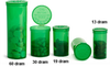 Plastic Vials, Green Polypropylene Squeeze Top Vials - 0745-02B - SKS Science Products