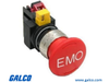 IDEC Pushbutton Non-Illuminated - HW4B-V401-R-EMO-2 - Galco Industrial Electronics